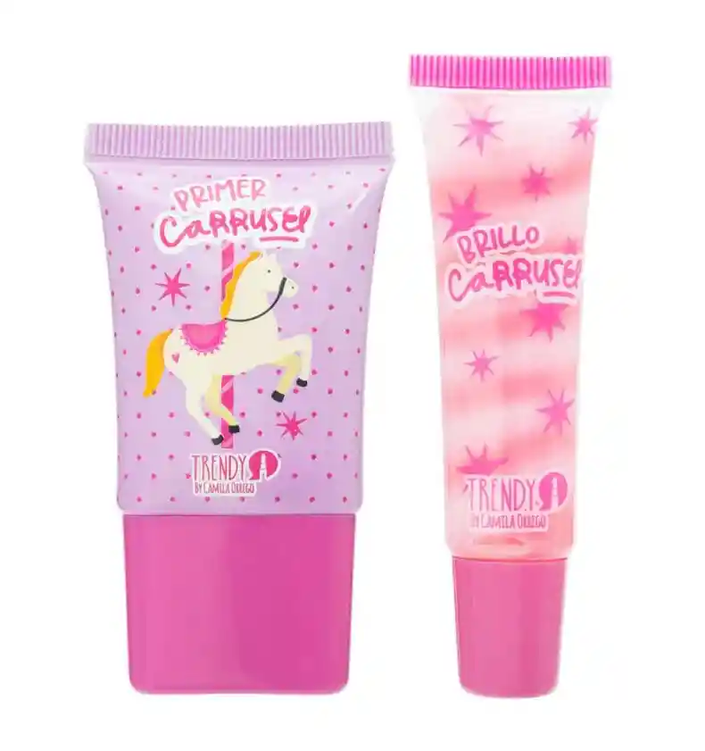 Kit Carrusel Primer Y Brillo De Trendy