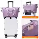 Bolso De Viaje Plegable Expandible Repelente Al Agua Seca Rosada