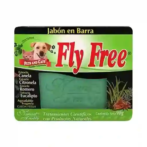 Jabon Fly Free X 90 Gr Antipulgas Natural