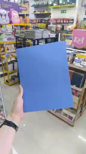 Carpeta Con Bolsillo Azul Tamaño Carta
