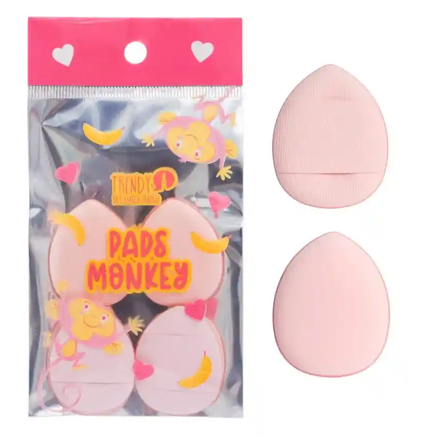 Kit X 4 Mini Pomos De Borlas Maquillaje Para Aplicar Polvos