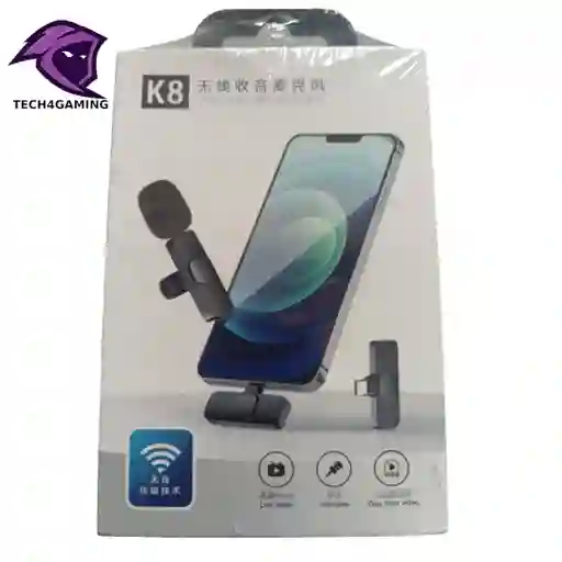 Micrófono Inalámbrico K8: ¡crea Contenido Con Sonido Profesional!
