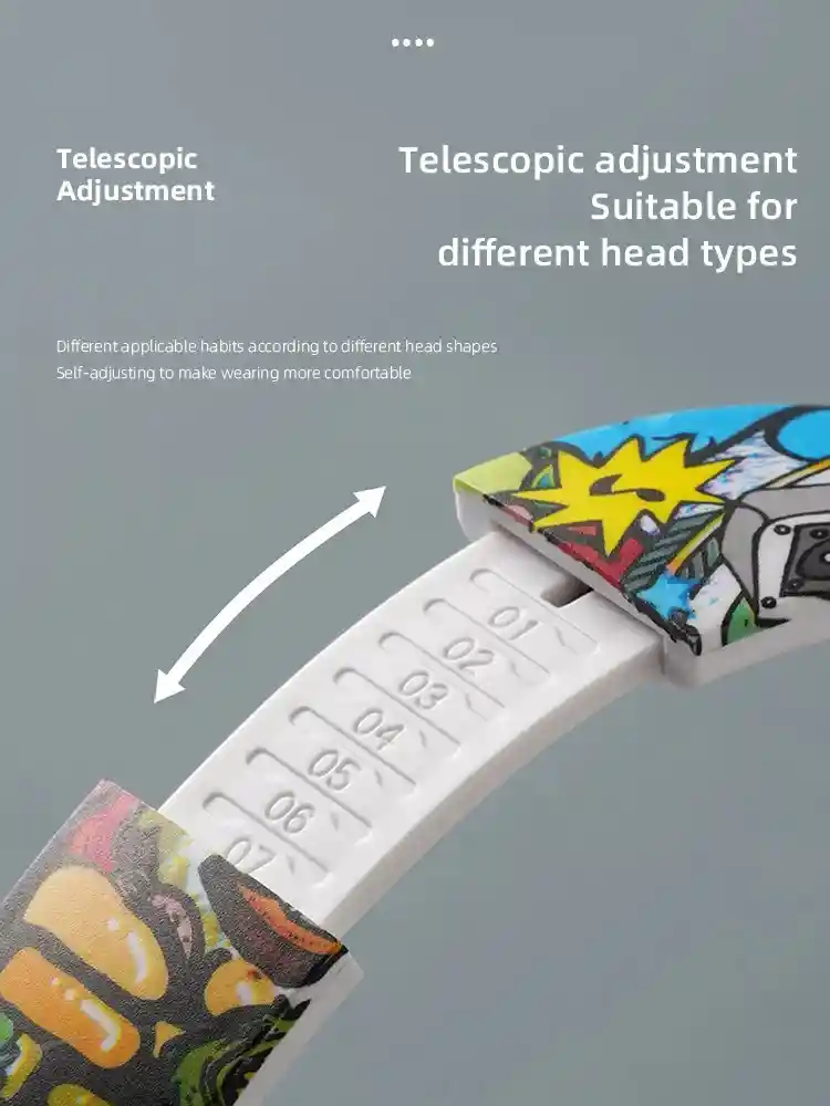 Auriculares Inalámbricos Bluetooth Graffiti Con Micrófono