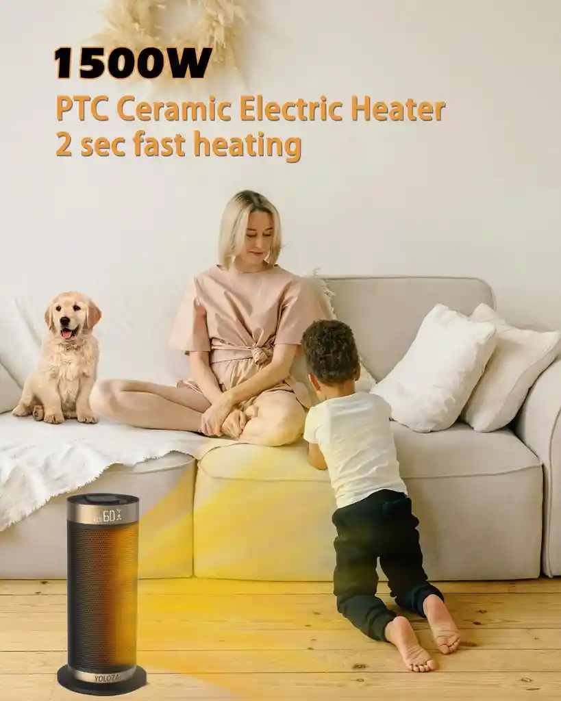 Calefactor Electrico Ambiente Portatil Calentador Silencioso