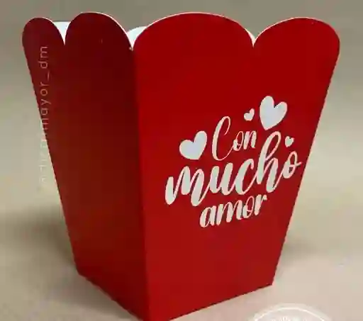 Caja Crispetera Amor Y Amistad