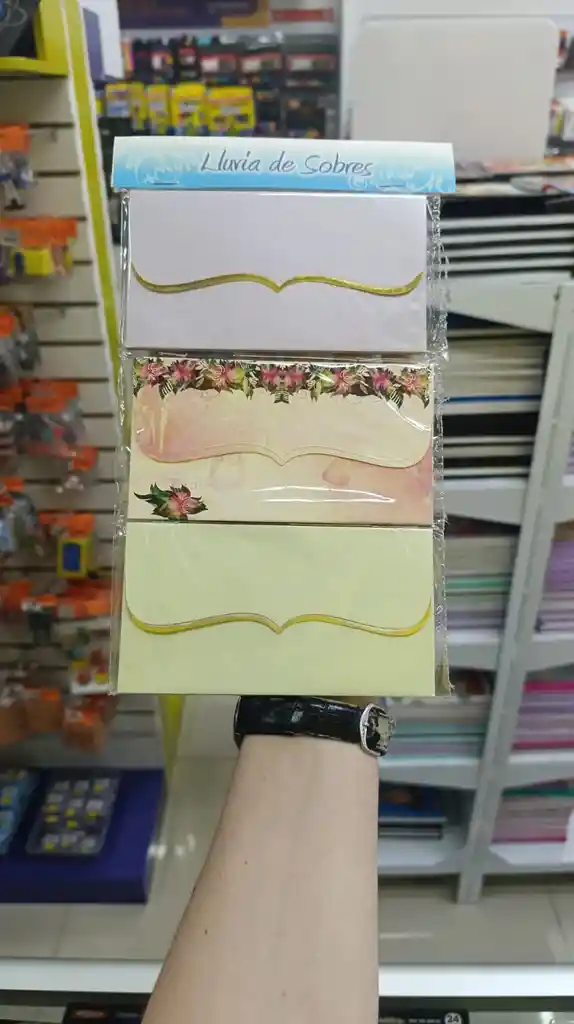 Sobres Lluvia Colores Pastel X12