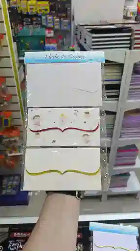 Sobres Lluvia Colores Blancos X12