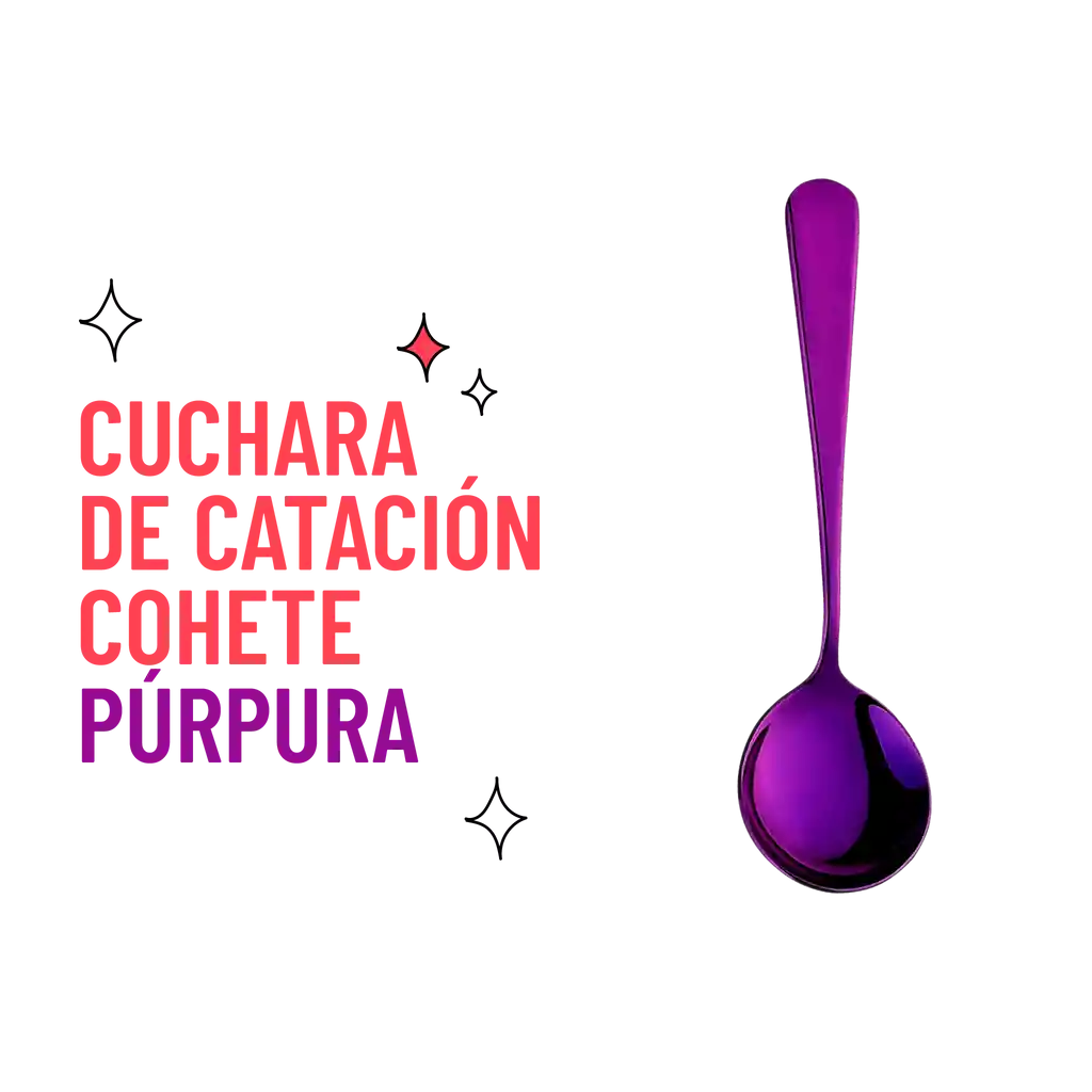 Cuchara De Catación Acero Inoxidable Púrpura