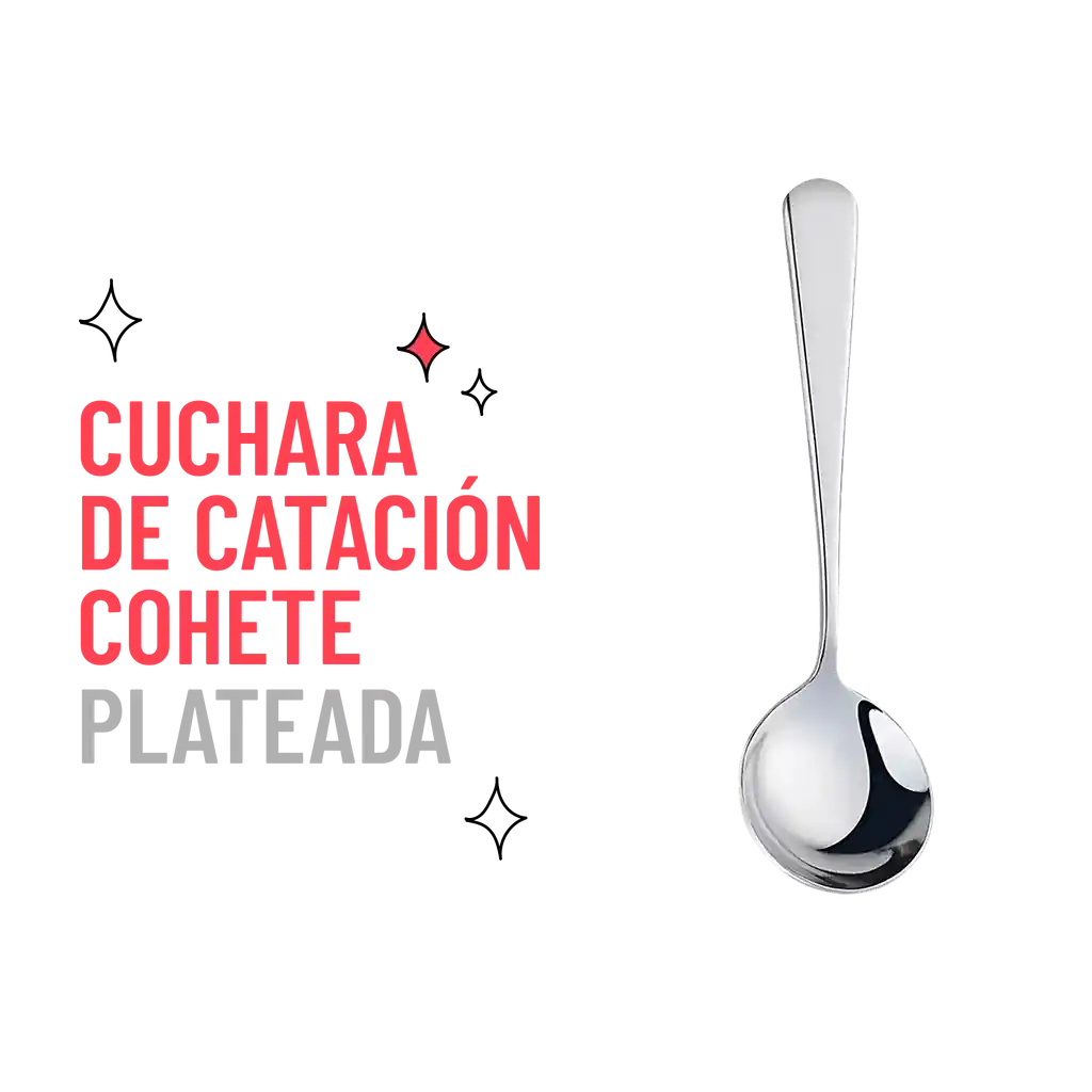 Cuchara De Catación Acero Inoxidable Plateada