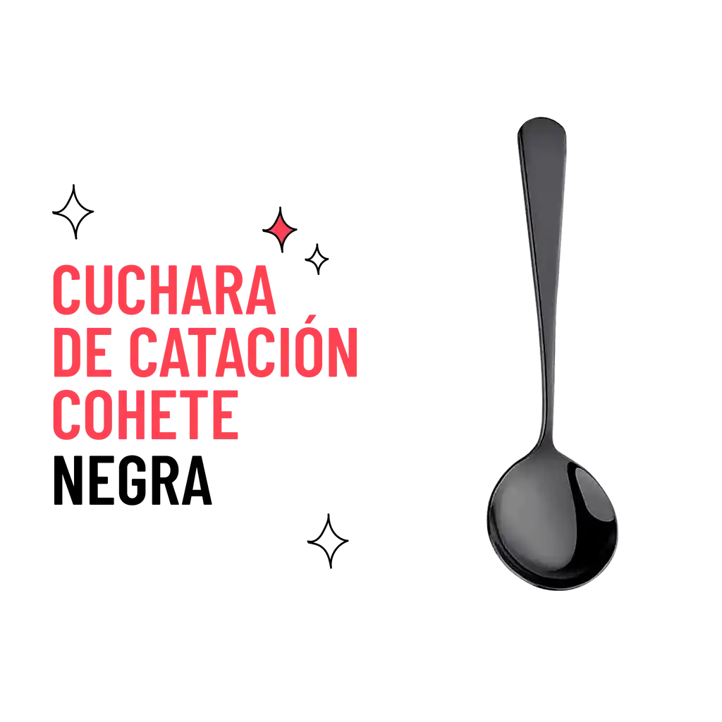 Cuchara De Catación Acero Inoxidable Negra