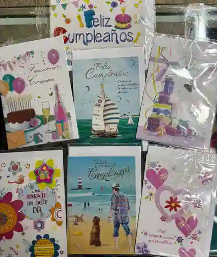 Tarjeta Con Leyenda Feliz Cumpleaños Y Feliz Día Para Ocasiones Especiales