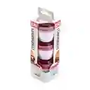 Recipientes Joie Set 3 Pz Rosa 485 Ml