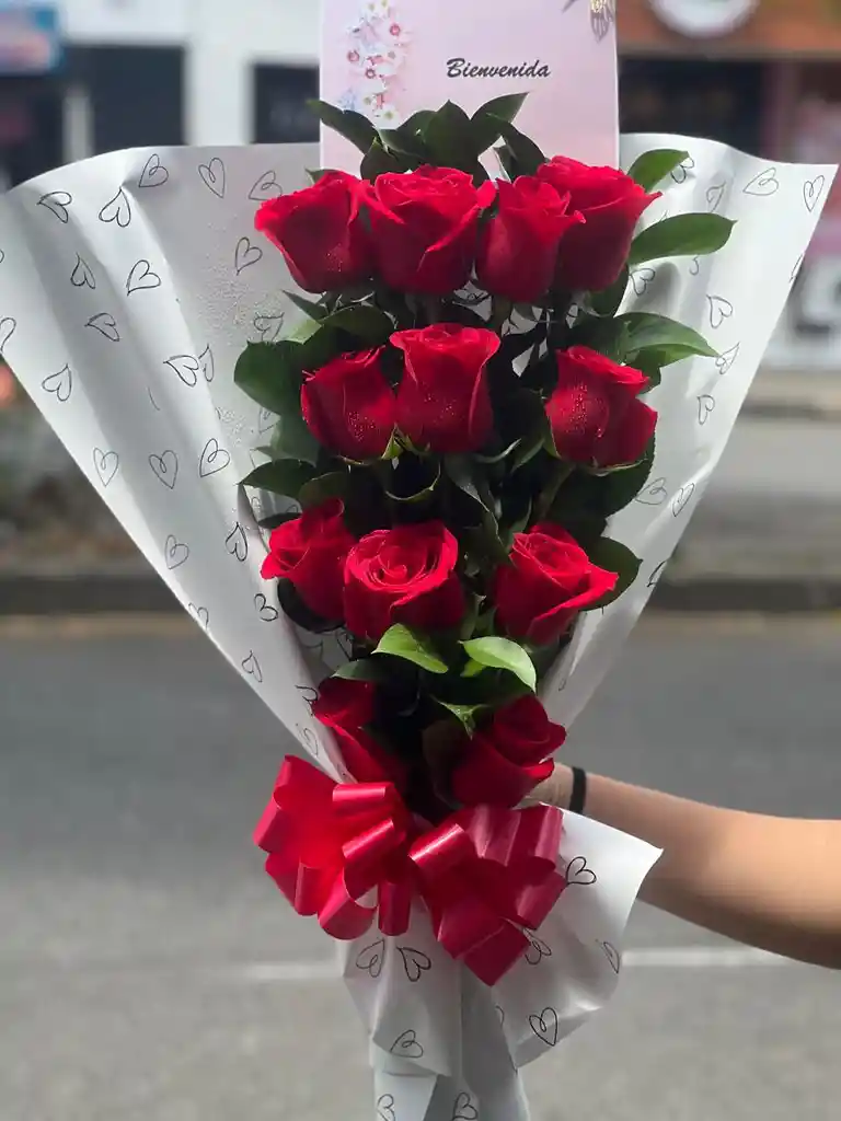Arreglo Manual De 12 Rosas