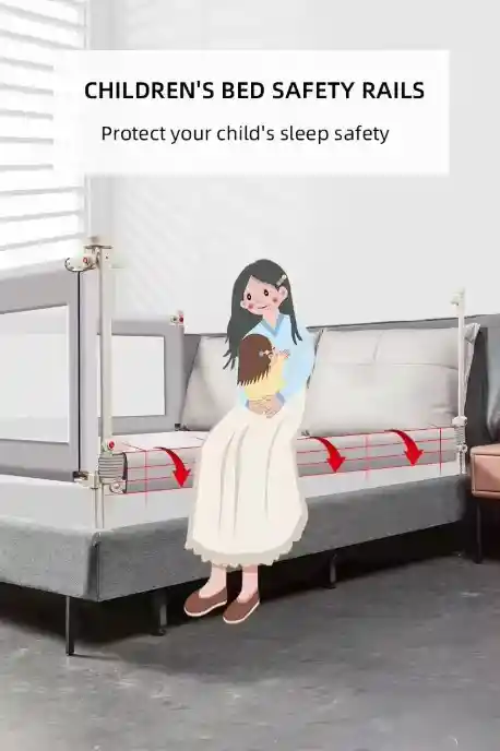 Baranda Seguridad Infantil Barrera 1.8 Mts Cama Bebé Niños