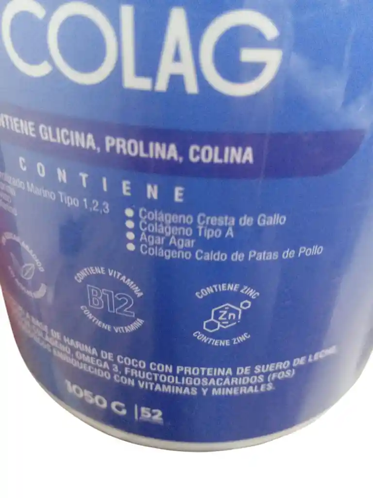 Colageno 8 Colag X 1050 Gms Sin Azucar Añadido W Naturals
