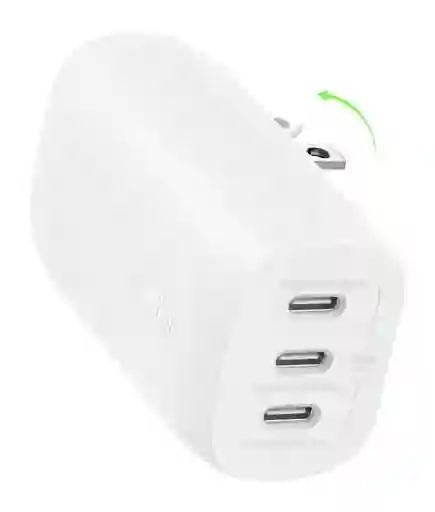 Cargador Belkin Usb C 67w 3 Puertos Para Iphone Y Galaxy
