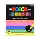 Marcadores Posca Extra Media Pastel Pc1m X 7