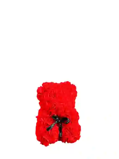 Oso Rojo Pequeño De Flores Eternas