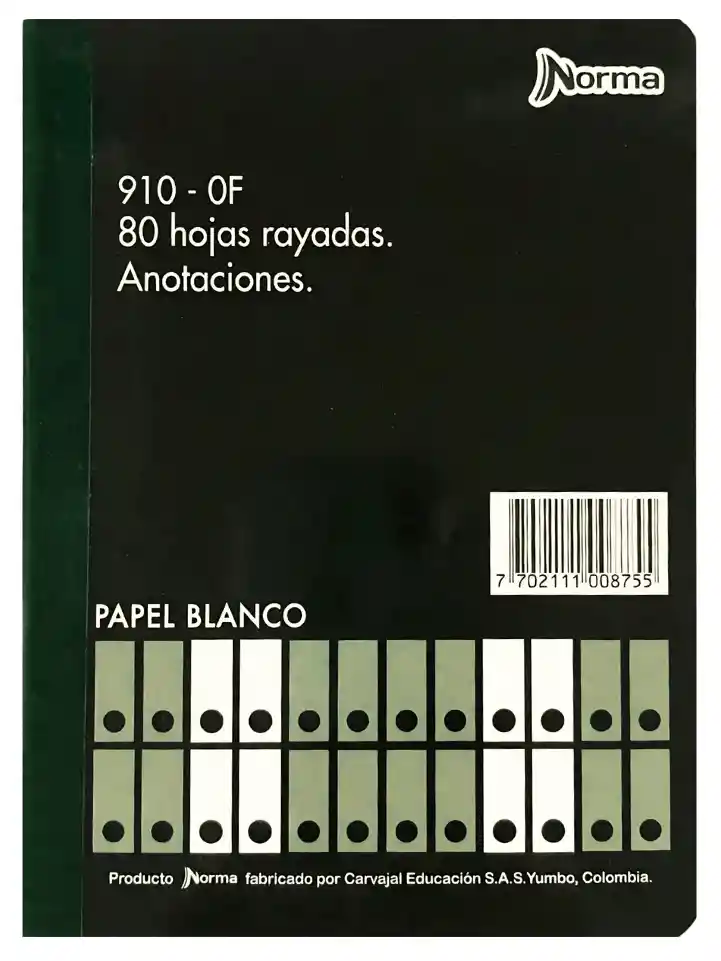 Cuaderno Anotaciones 910 - Of