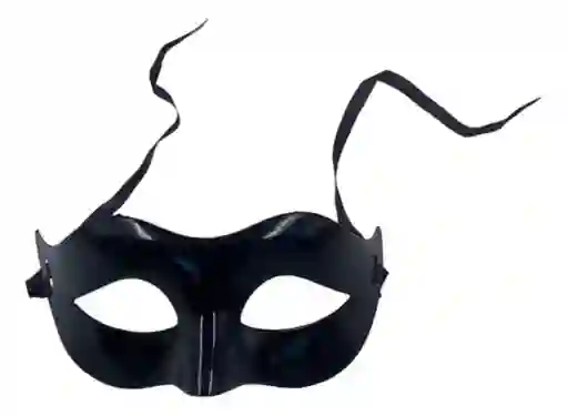 Antifaz Negro Sencilo 20cm Fiesta Halloween Unisex Ballet (unidad)