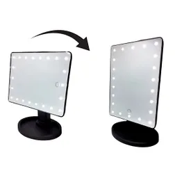 Espejo Con Luces Para Maquillaje Portable + Baterias