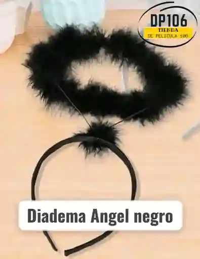 Diadema Angel Negro Halloween