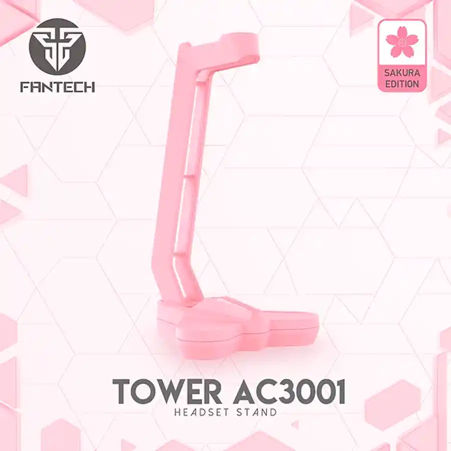 Soporte Auricular Gamer Fantech Ac3004 Tower Il Rosa Sakura