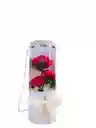 Caja Cilindro Floral Fucsia