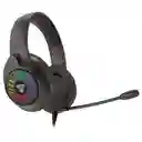 Diadema Gamer Fantech Blitz Mh87 Negra Rgb