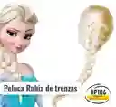 Peluca Rubia Trenzas Pelo Rubio Halloween