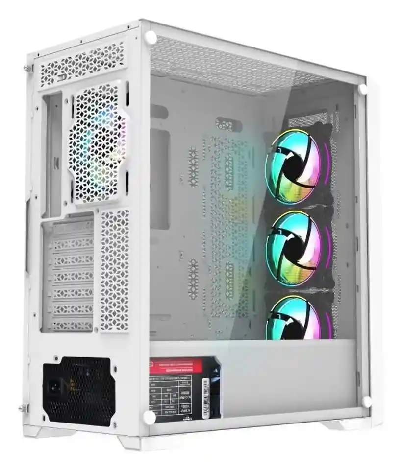 Chasis Gamers Gamer Iceberg Titan M16 Blanca X4 Argb