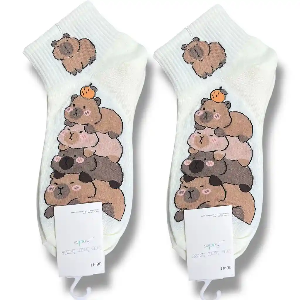 Medias Diseño Capibara Beige