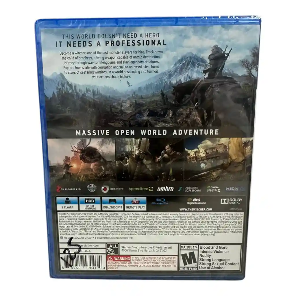 The Witcher 3 Wild Hunt Para Ps4 Nuevo Fisico
