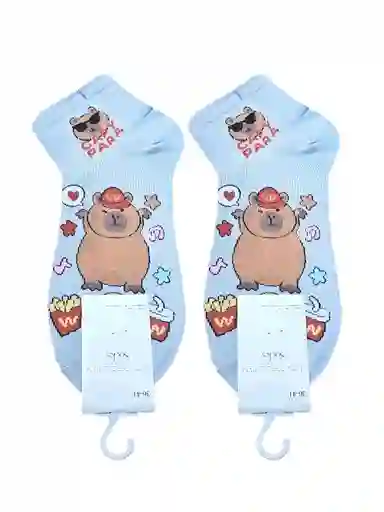 Medias Diseño Capybara Azul