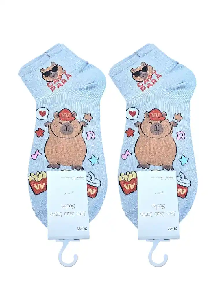 Medias Diseño Capybara Azul