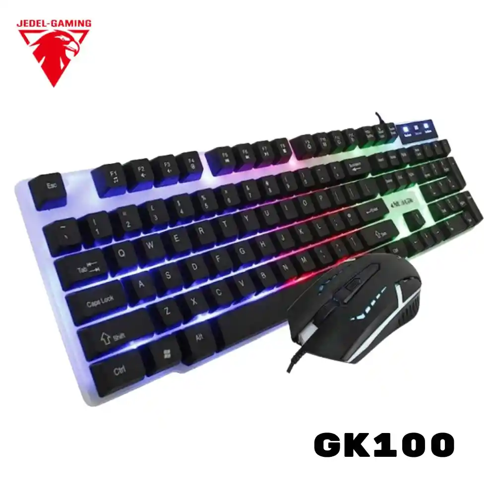 Combo Teclado Y Mouse Gamer Alambrico Jadel Gaming Ck100 Usb Keyboard