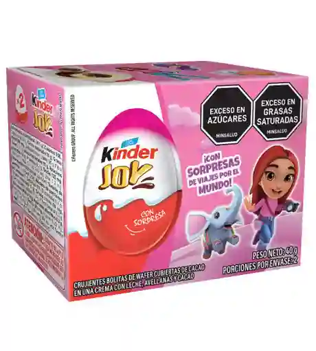Huevo Kinder Joy Sorpresa Para Niña - Kinder Con Leche