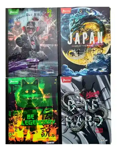 Cuaderno Cosido Hombre Rayado * 50 H.