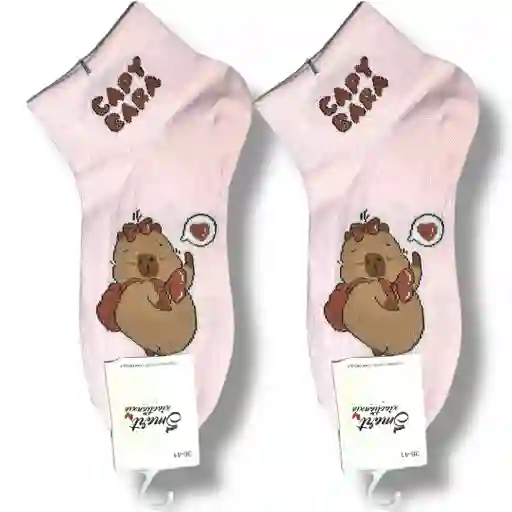 Medias Diseño Capybara Rosa