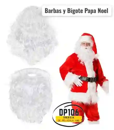 Peluca Y Barbas Papa Noel Santa Class Navidad