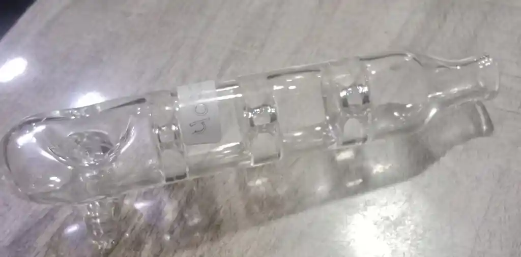 Pipa Vidrio Tabaquera Con Filtro