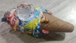 Pipa Silicon Vidrio Cono Helado