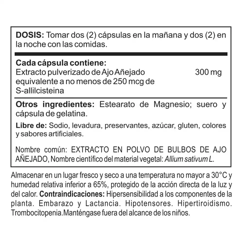 Kyolic Aged Garlic Extract Ajo Añejado Original Formula 100 Caps