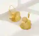Argollas Petalos De Oro