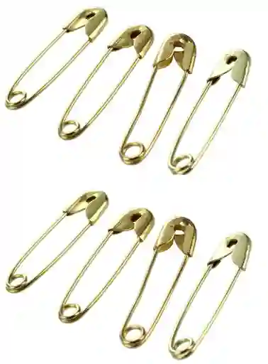 Paquete De Ganchos Para Ropa Pequeño, 3/4 - Dorado X12