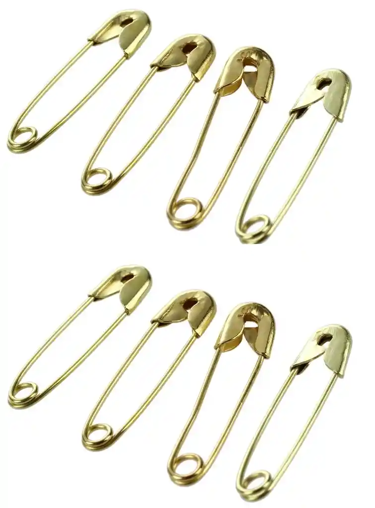 Paquete De Ganchos Para Ropa Pequeño, 3/4 - Dorado X12