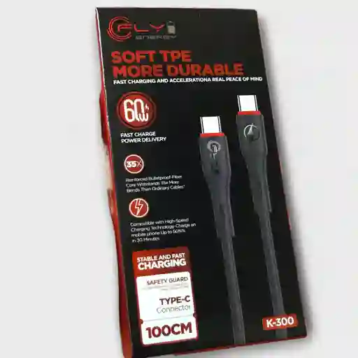 Cable Fly Tipo C A Tipo C 60w Carga Rápida