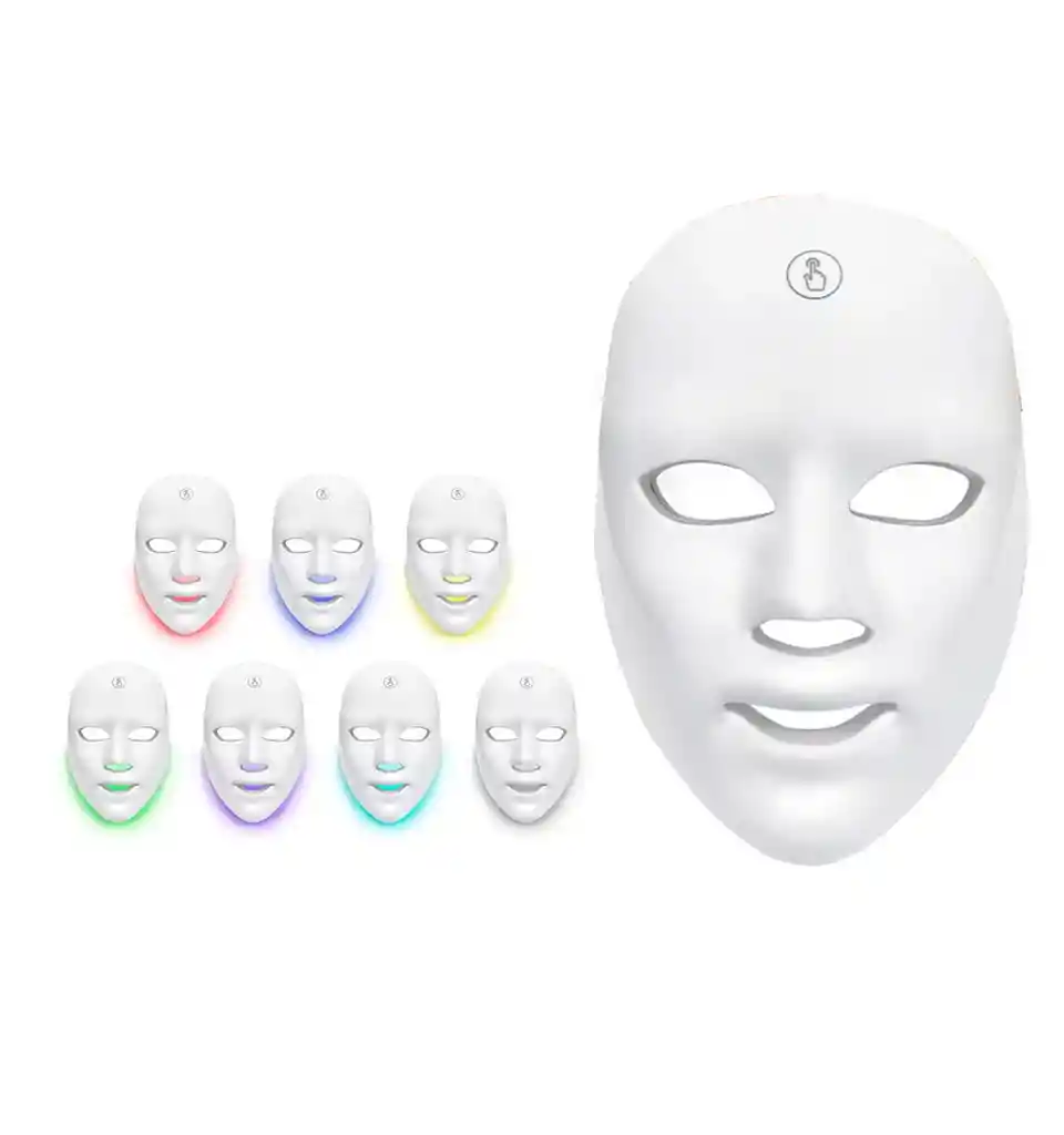 Mascara Facial Led 7 Colores Recargable Portable