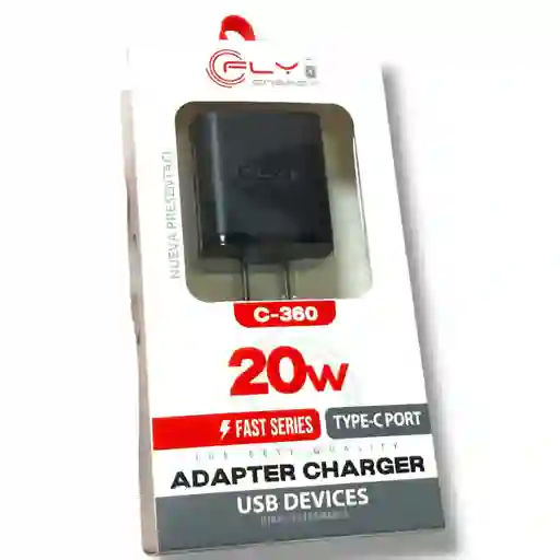 Cargador Marrano 20w – Fly – Tipo C – Carga Rápida