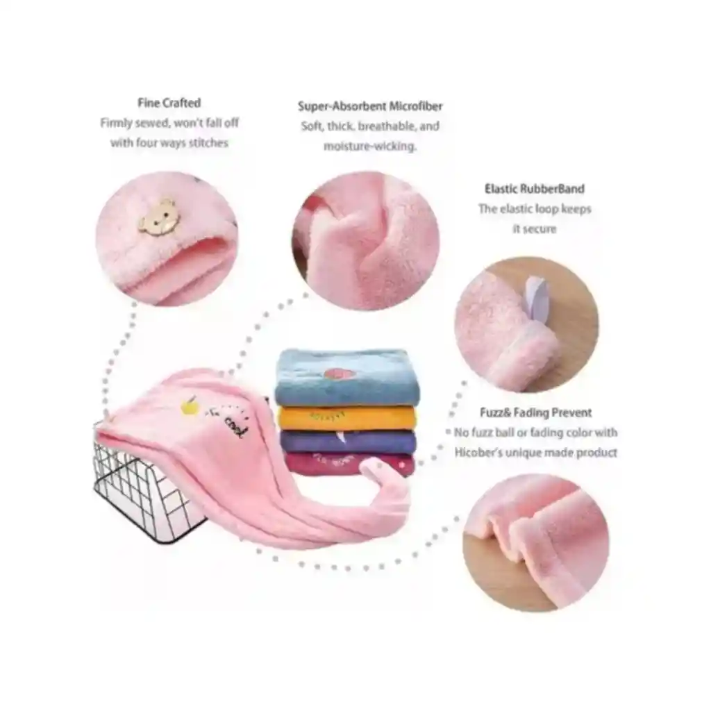 Toalla Para El Cabello Microfibra